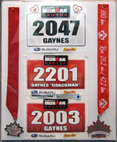 Click here to view some of Gaynes' keepsakes from hi Ironman Triathalons...